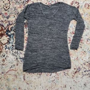 Eddie Bauer Blue and White Voop Tunic Sweater Sz Small